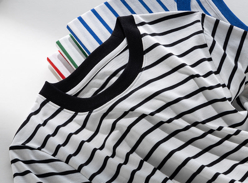 Loose-Fit Striped Crew-NeckT-Shirt