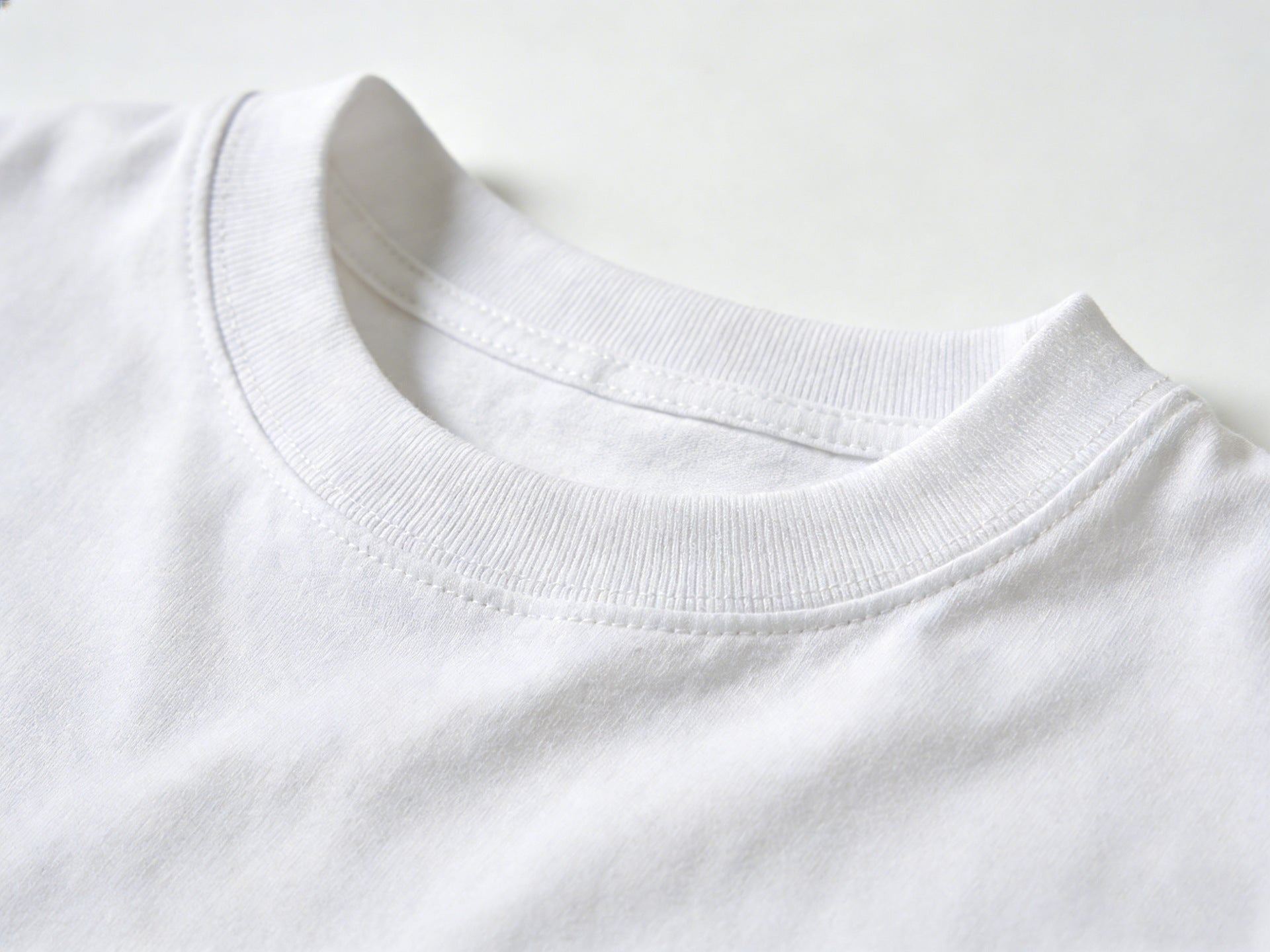 Crew Neck Solid-Color Loose-FitT-Shirt