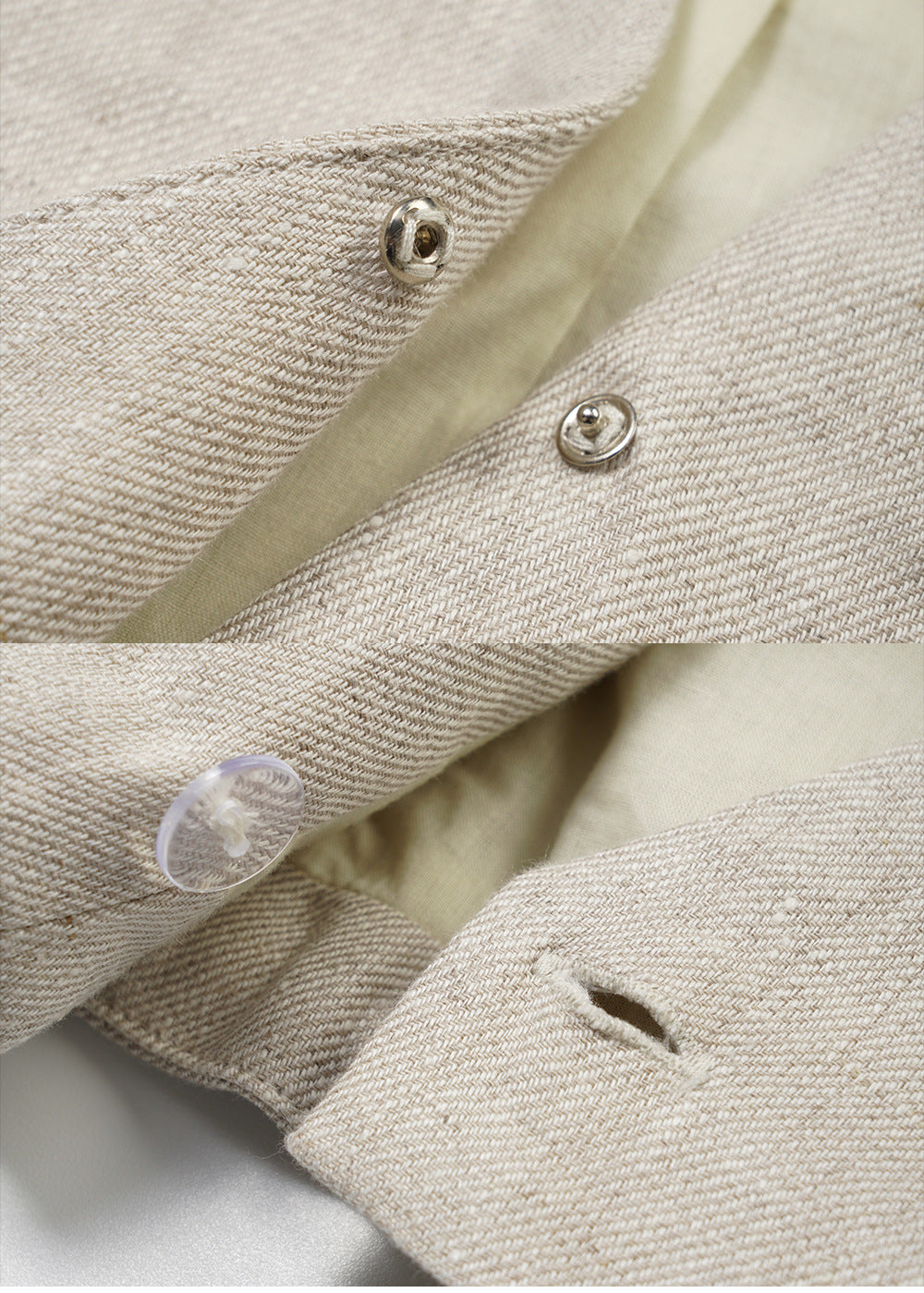 Linen V-Neck Sleeveless Tie-Front Vest