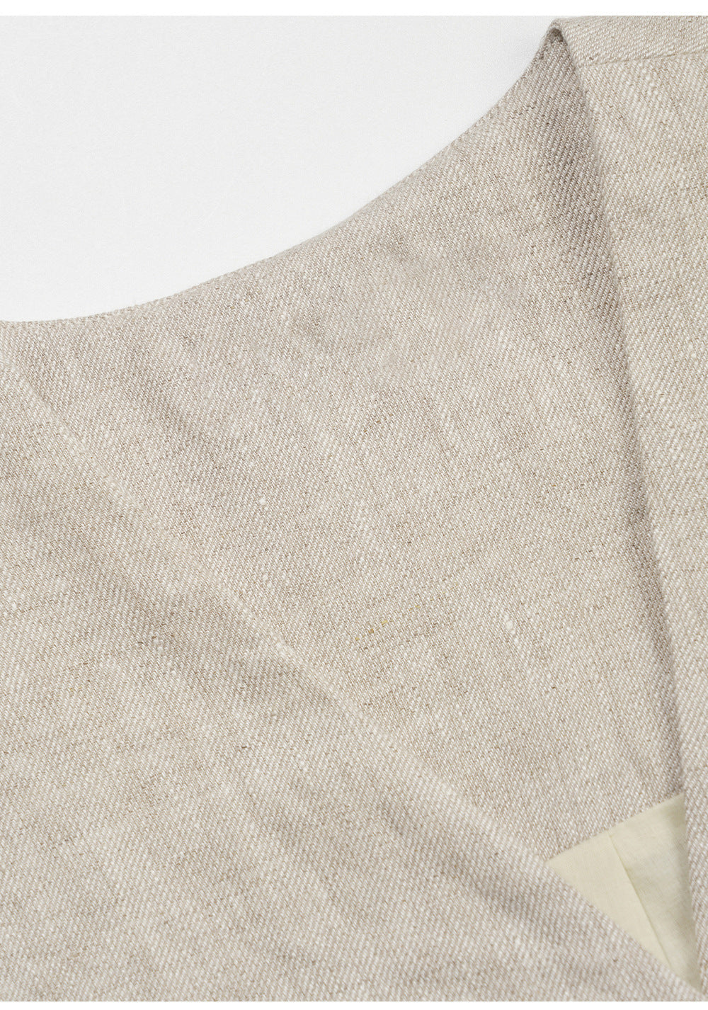 Linen V-Neck Sleeveless Tie-Front Vest